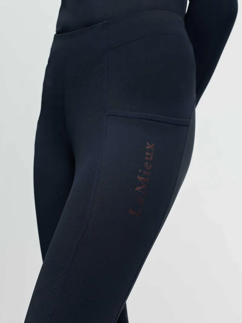 LeMieux Young Rider Sparkle Orla Pull Ons in Navy-3