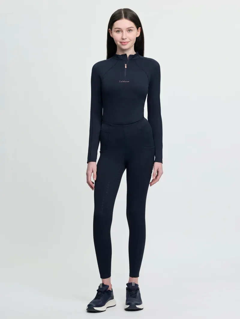 LeMieux Young Rider Sparkle Orla Pull Ons in Navy-5