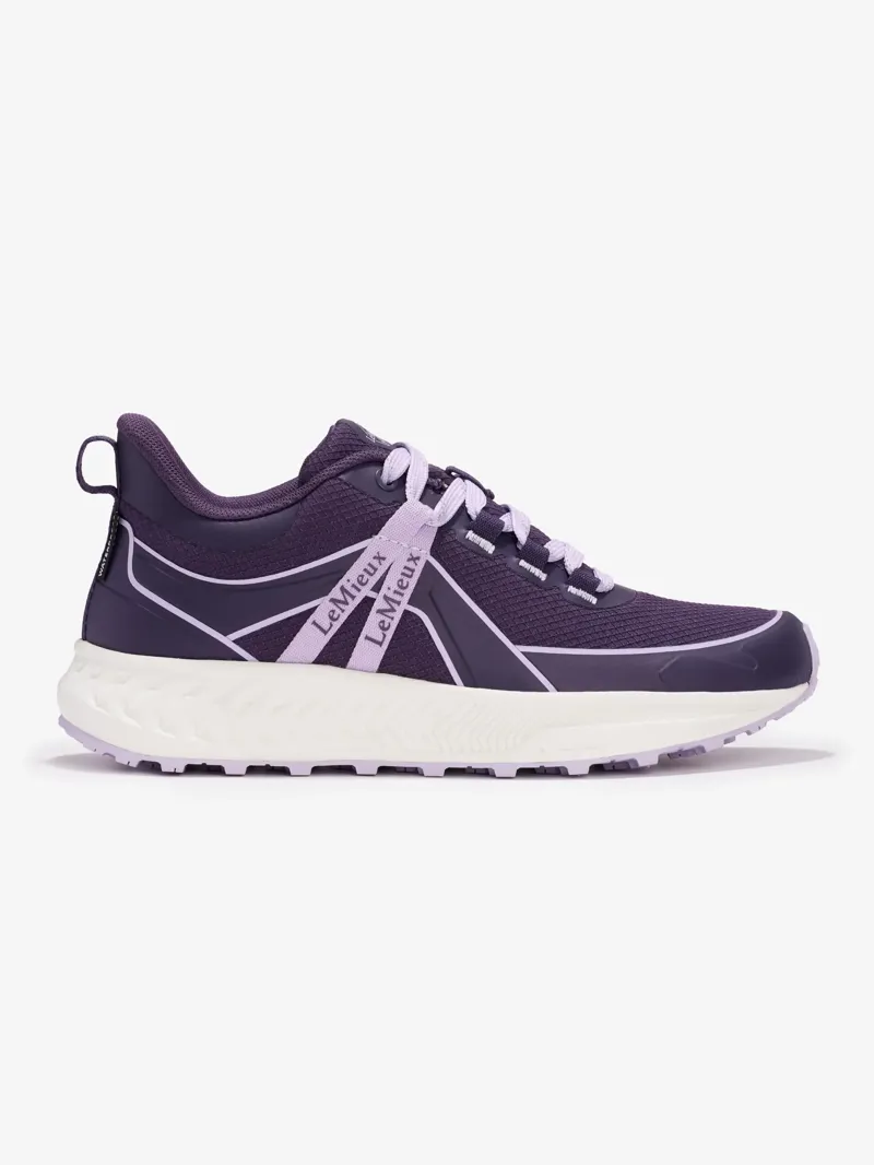 LeMieux Young Rider Trax Viva Waterproof Trainer in Juniper and Lilac-1