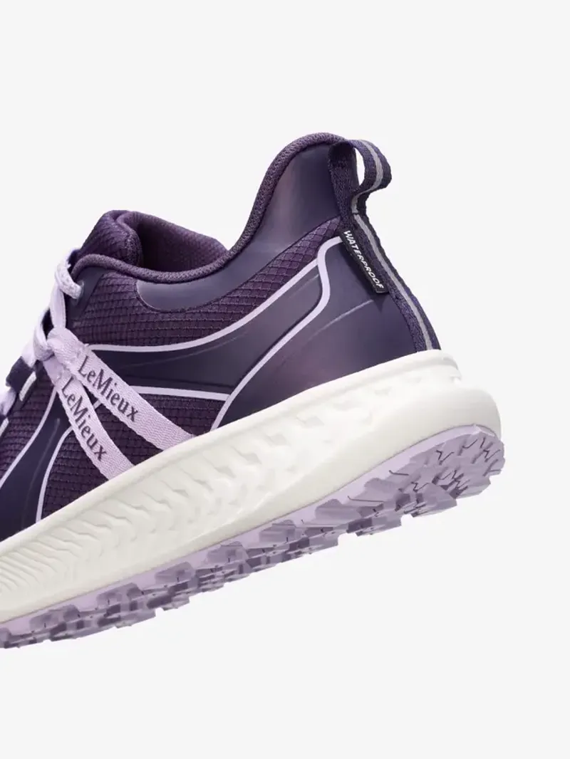 LeMieux Young Rider Trax Viva Waterproof Trainer in Juniper and Lilac-4