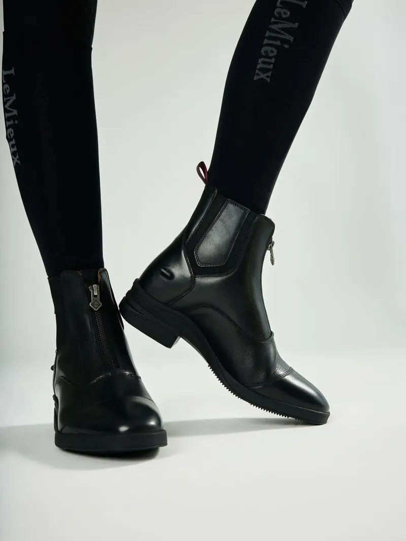 LeMieux Zip Paddock Boot Adults in Black-4