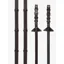 LeMieux Soft Rubber Reins with Stoppers in Brown and Silver