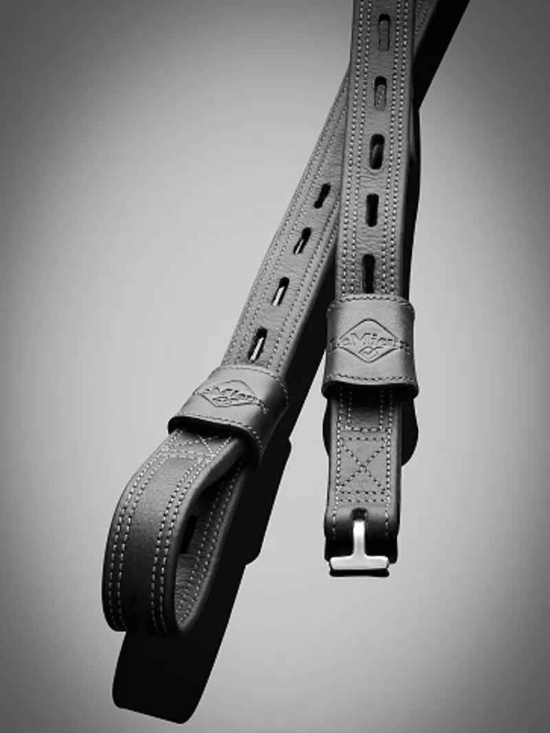 LeMieux Vector Close Contact Stirrup Leathers in Black