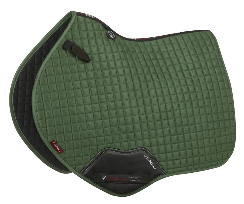 LeMieux Close Contact Suede Pad in Hunter Green