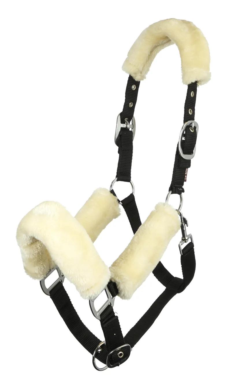 LeMieux Comfort Headcollar in Black and Natural