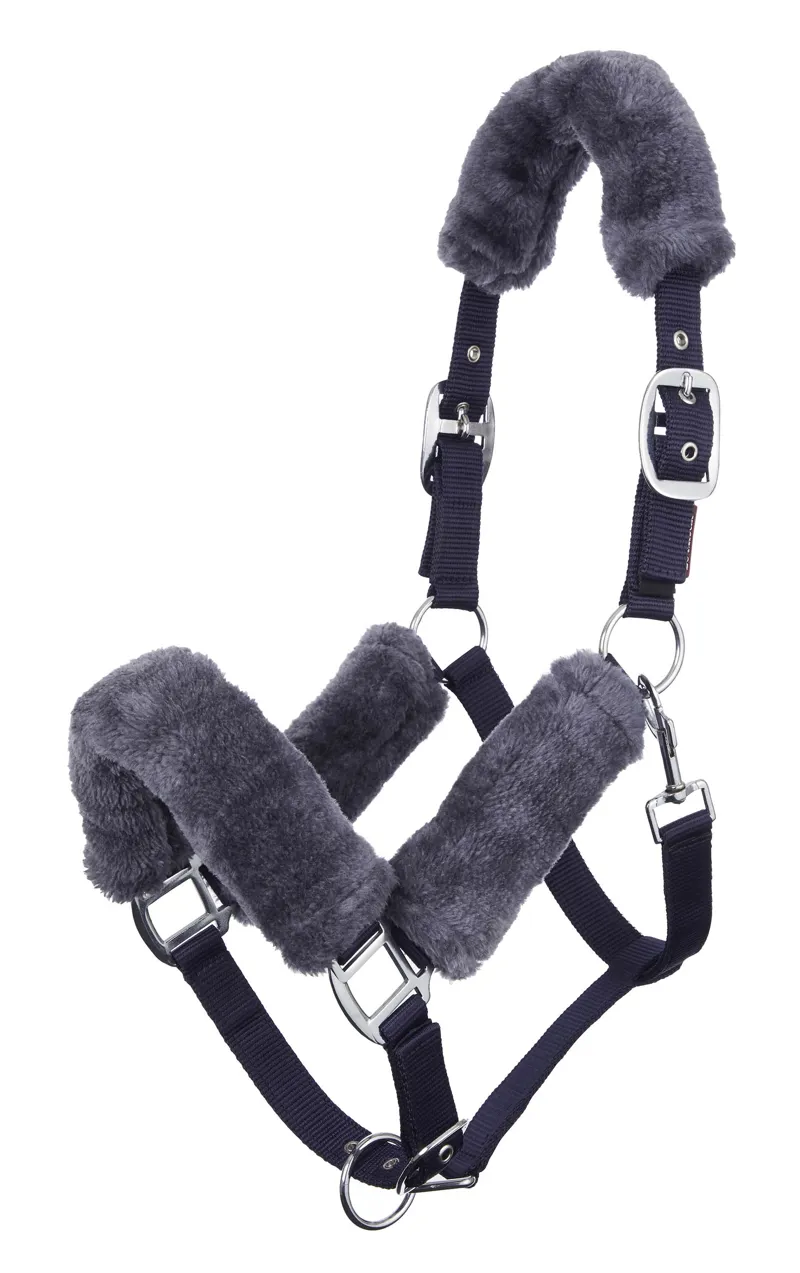 LeMieux Comfort Headcollar in Navy and Grey