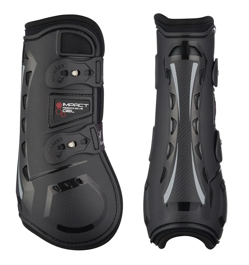 LeMieux Impact Responsive Gel Tendon Boots in Black