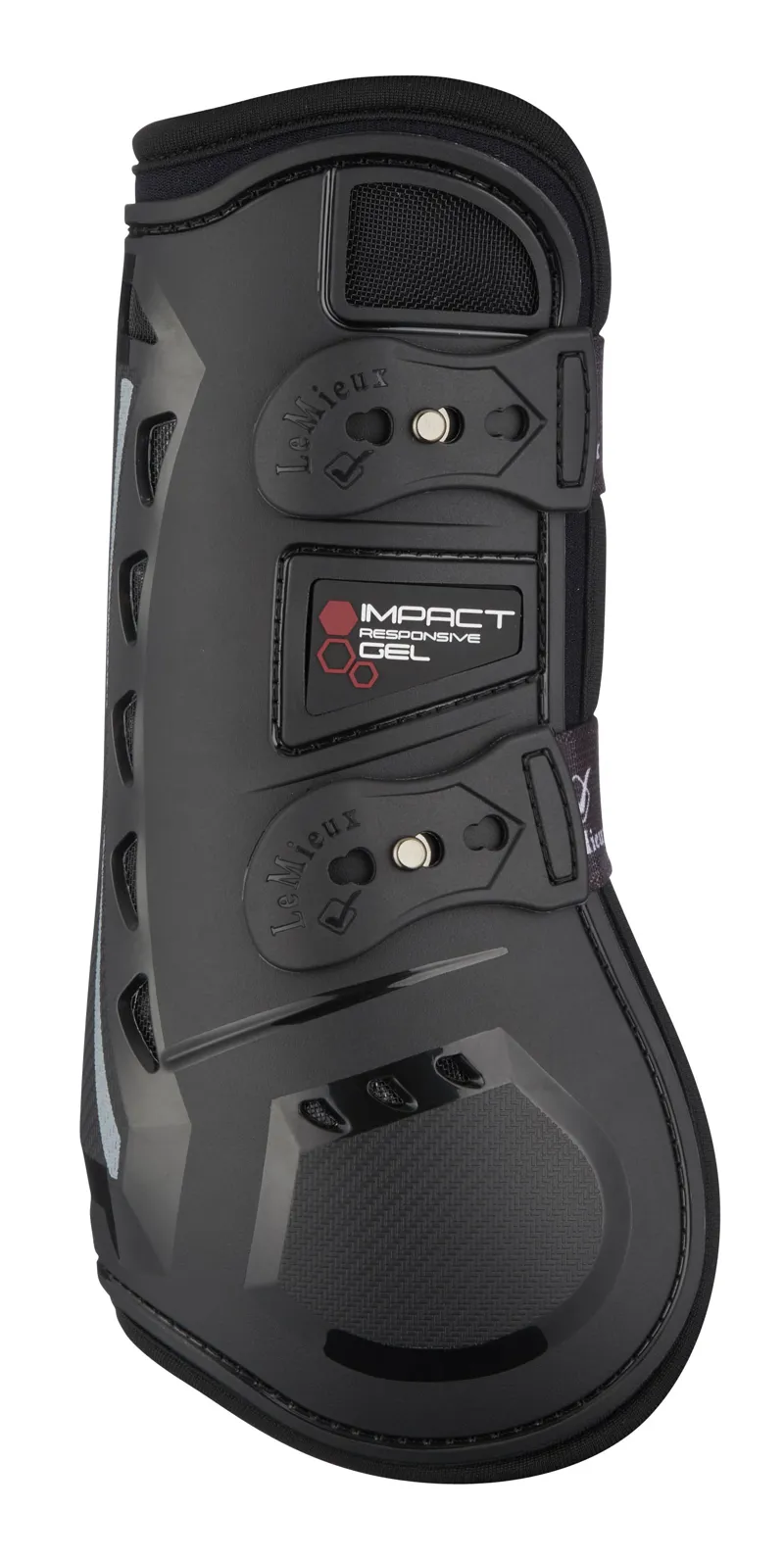 LeMieux Impact Responsive Gel Tendon Boots in Black-1