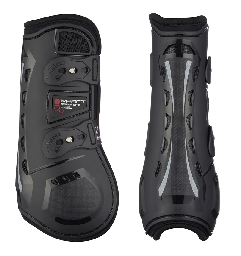 LeMieux Impact Responsive Gel Tendon Boots in Black