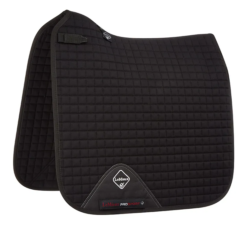 LeMieux ProSport Dressage Square Plain D-Ring Black