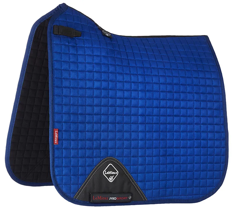 LeMieux Suede Dressage Square in Benetton Blue