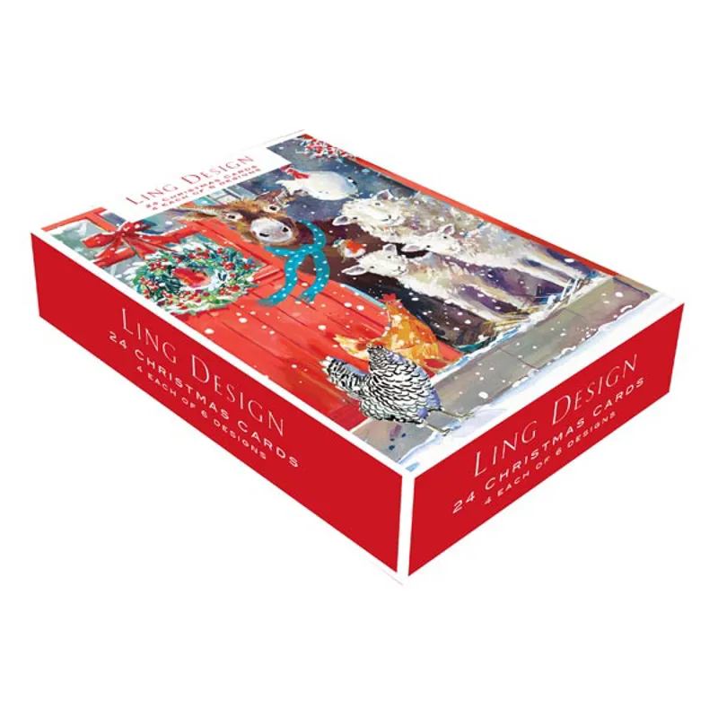 Ling Design Christmas Cards Box of 24