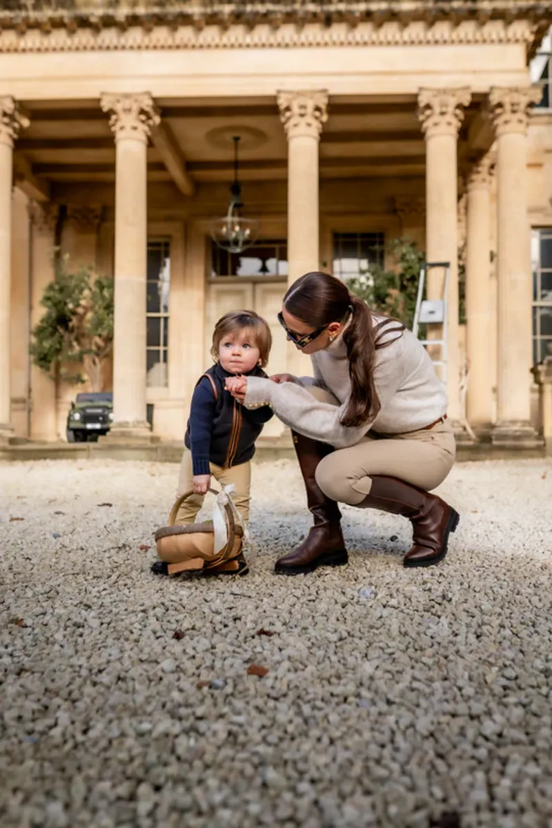 Holland Cooper Little Country Fleece Gilet in Ink Navy-1