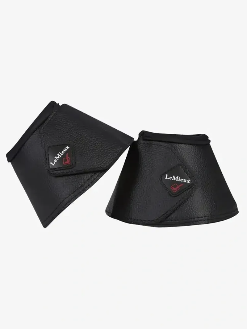 LeMieux WrapRound Leather Over Reach Boots in Black