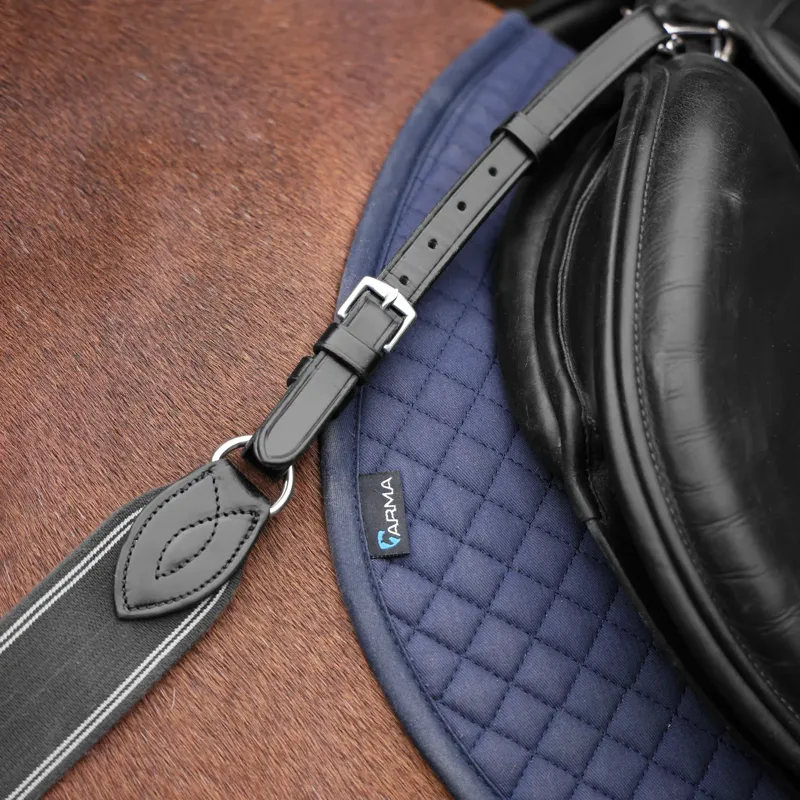 Velociti Lusso Three Point Elastic Breastplate in Black-2
