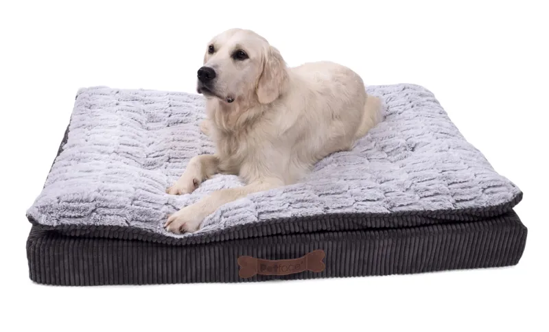 Petface Luxury Memory Foam Dog Bed in Grey