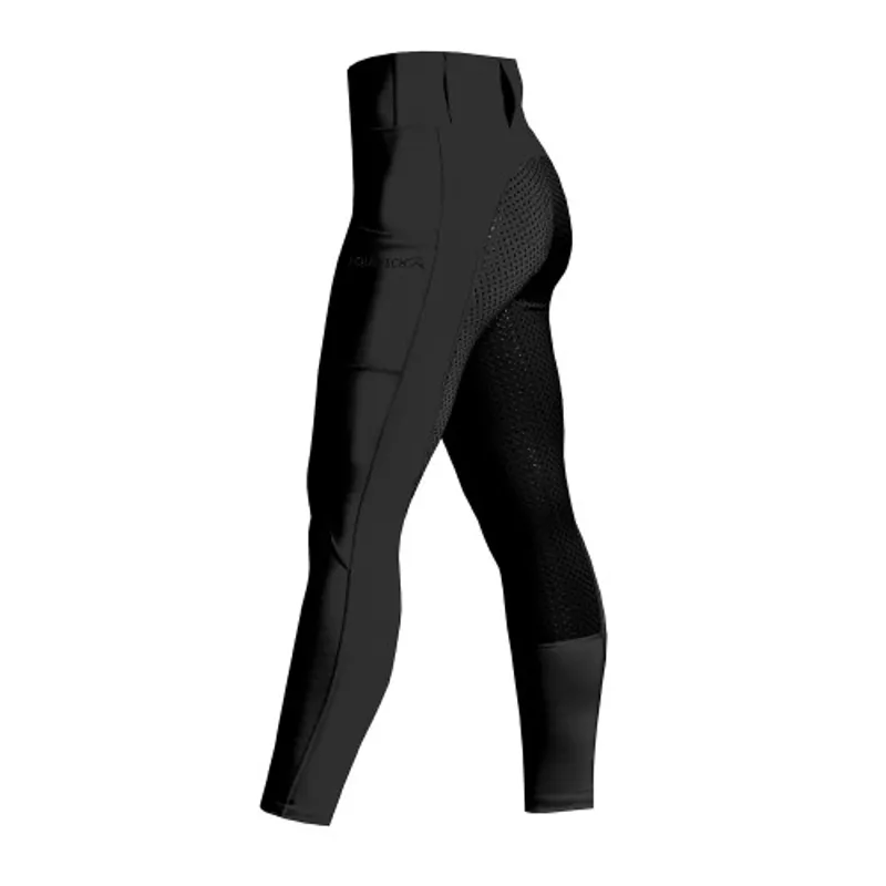 Equetech Luxe Thermal Riding Tights in Black-1