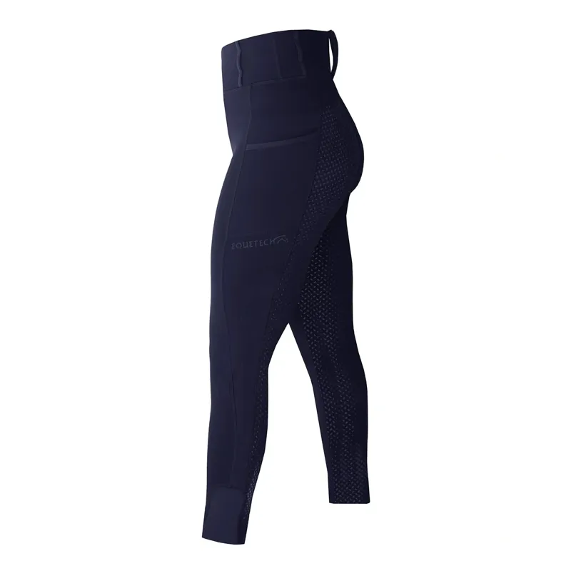 Equetech Luxe Thermal Winter Pull-On Breeches Ladies in Navy-3