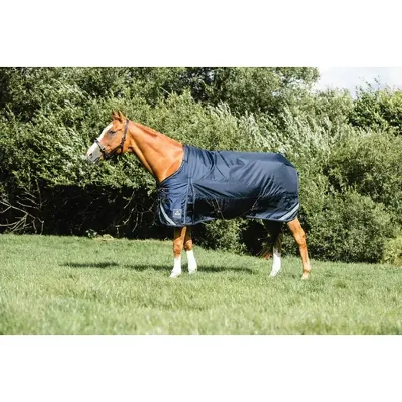 Mackey Wicklow Turnout Rug 100g in Navy and Gold