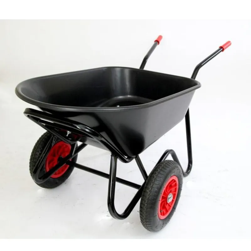 Bullbarrow Mammoth Duo Wheelbarrow in Black