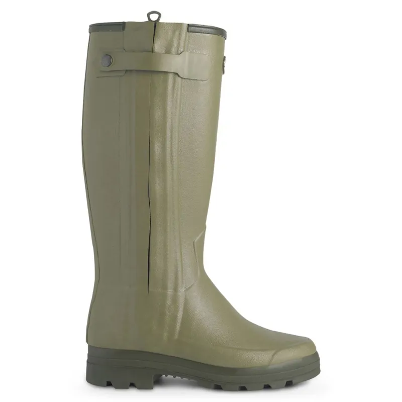 Le Chameau Chasseur Neoprene Lined Wellingtons Mens in Green