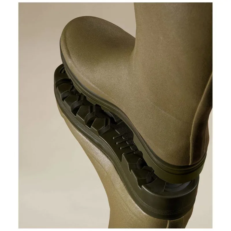 Le Chameau Chasseur Neoprene Lined Wellingtons Mens in Green-5