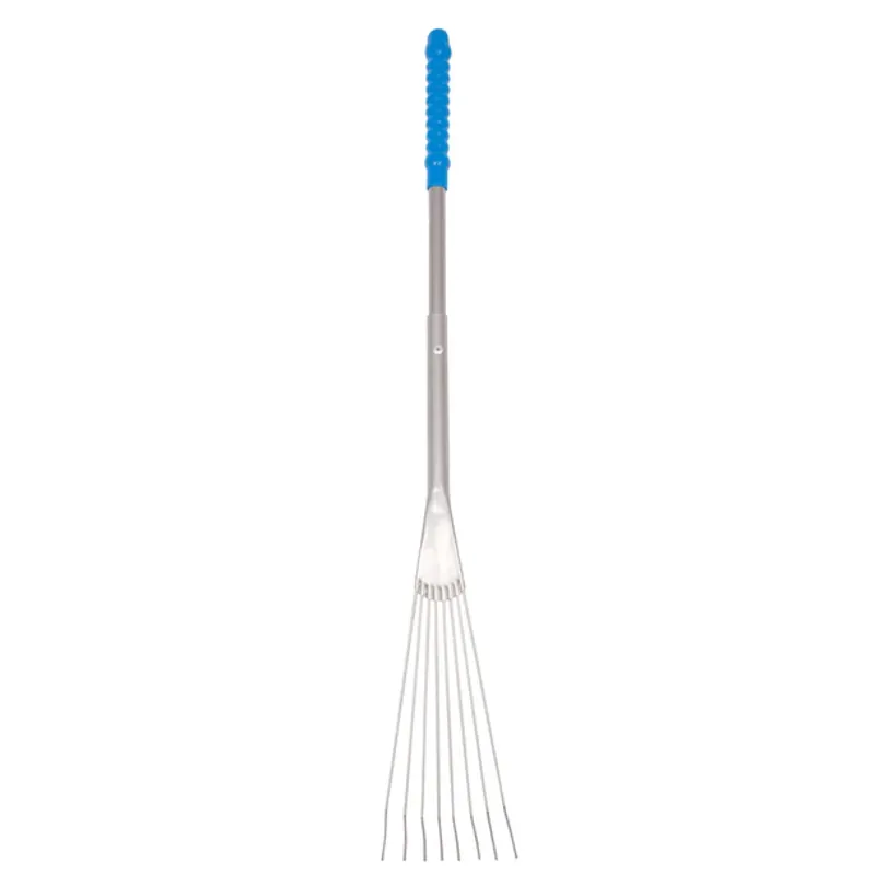 Red Gorilla Tidee Metal Rake with Long Handle in Blue