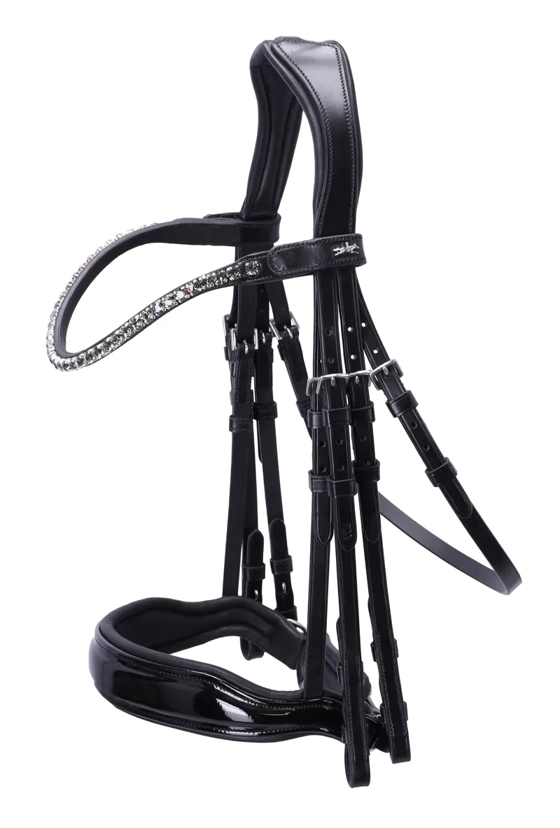 Schockemohle Milazzo Patent Double Bridle in Black