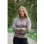 Mochara Half Zip Sweatshirt Ladies in Walnut