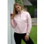 Mochara Half Zip Sweatshirt Ladies in Baby Pink