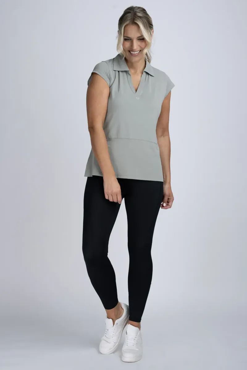 Mochara V Neck Air Tech Sleeveless Vest Ladies in Pistachio-4