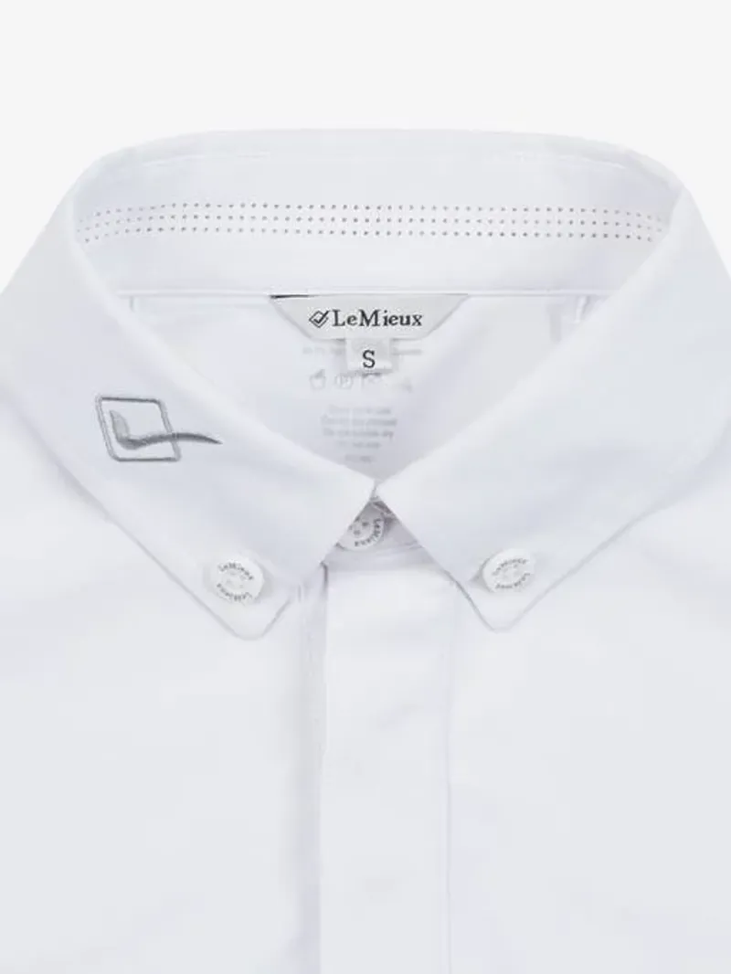 LeMieux Monsieur Competition Shirt Mens in White-2