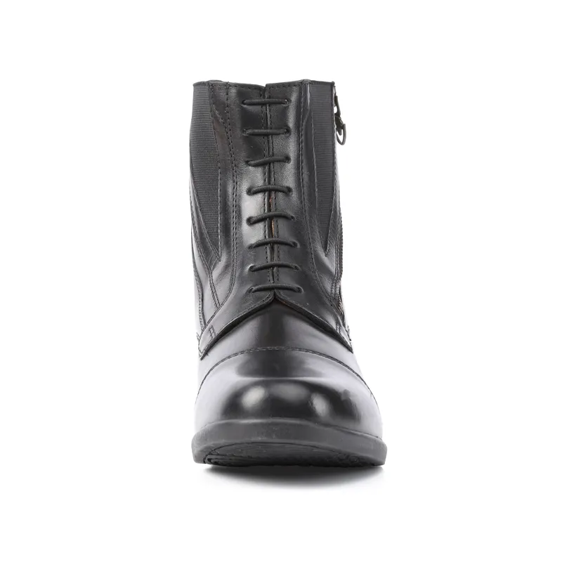 Moretta Alessia Leather Paddock Boots Ladies in Black-4