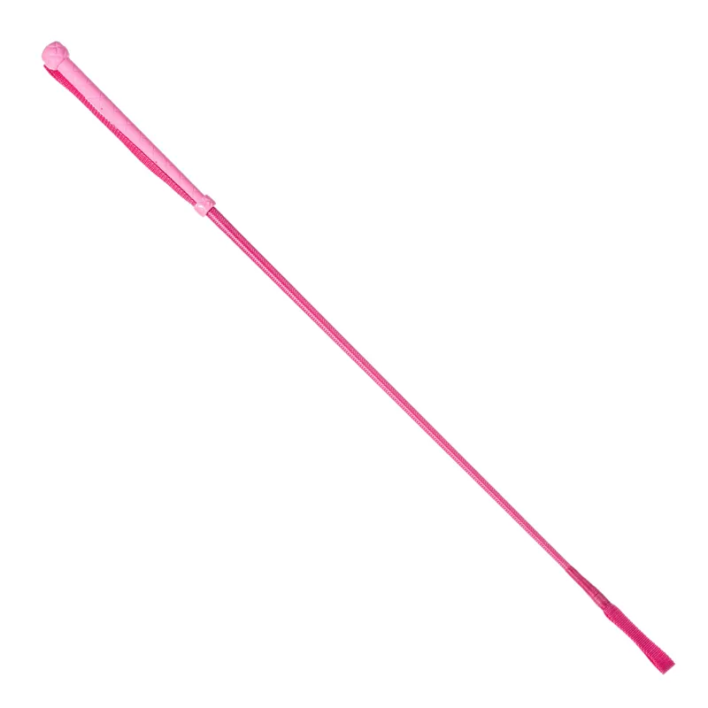 Country Direct Neon Braided Riding Whip in Pink-1