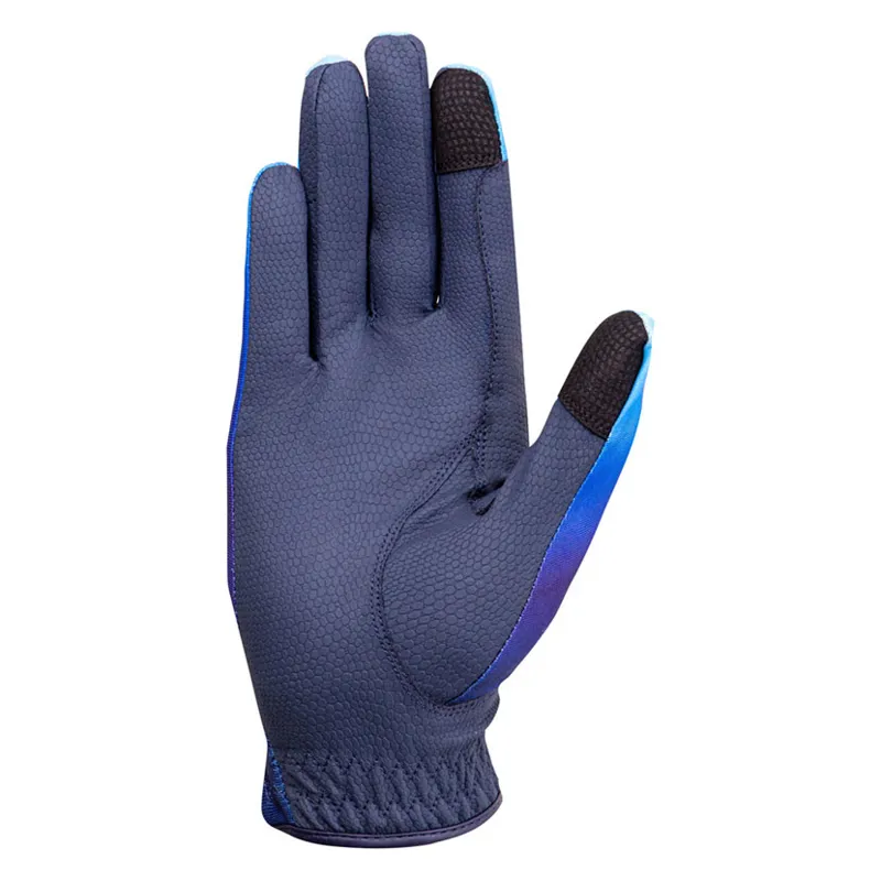 Hy Equestrian Riding Gloves in Navy/Ocean Ombre - WEB EXCLUSIVE-1