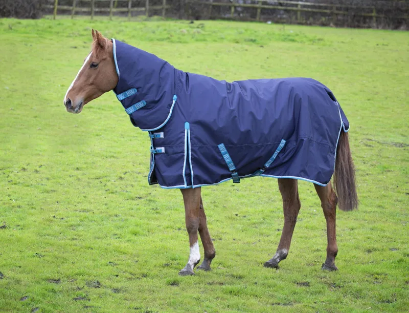 Bridleway Ontario Lightweight 0g Combo Turnout in Navy