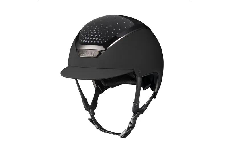 Kask Dogma Chrome II Riding Hat in Black and Graphite Passage