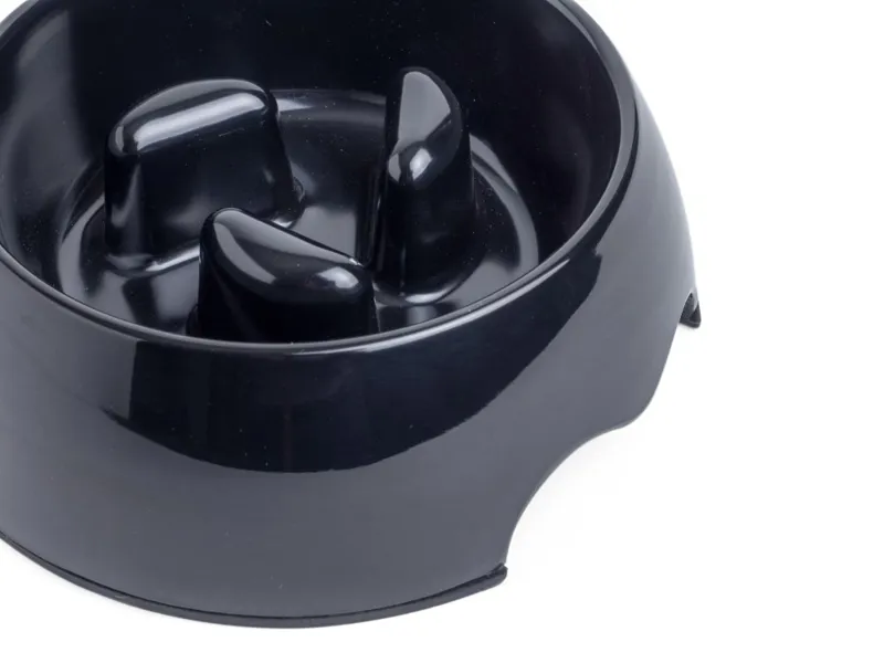 Petface Anti Gulping Bowl Small in Black-1
