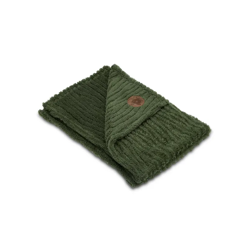 Petface Textured Fleece Comforter Blanket in Green