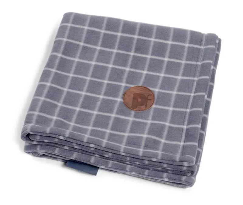 Petface Window Pane Check Pet Comforter Blanket in Grey