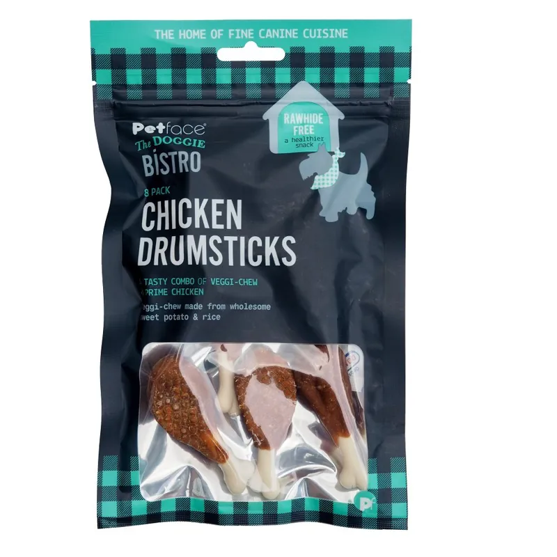 Doggie Bistro 8 Piece Mini Chicken Drumsticks Dog Treats