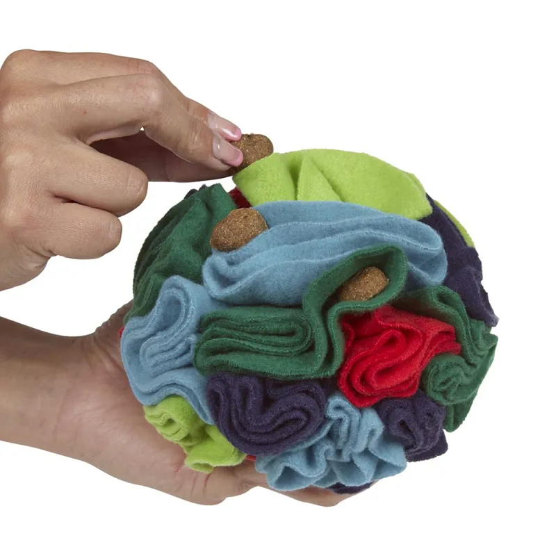 Petface Fabric Snuffle Ball Treat Puzzle Dog Toy-1