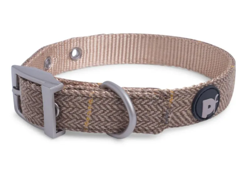 Petface Tan Tweed Dog Collar
