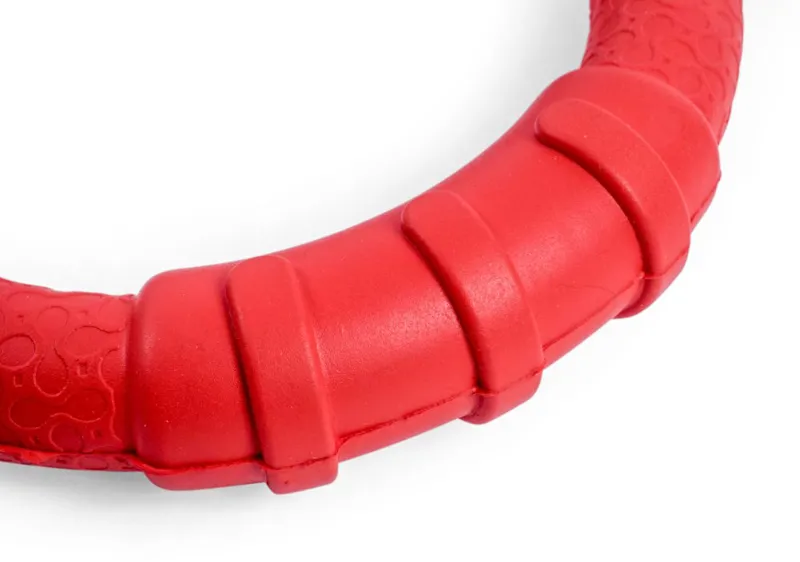 Petface Toyz Small Rubber Ring Dog Toy in Red-2