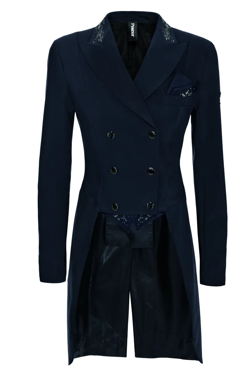 Ventre De Dressage Pikeur Lilien Shag Femme - Bleu Nuit Et Or Rose (occasion)