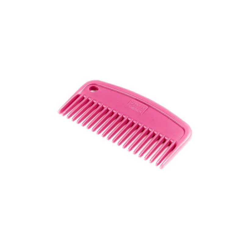 Shires EZI-GROOM Plastic Mane Comb in Pink