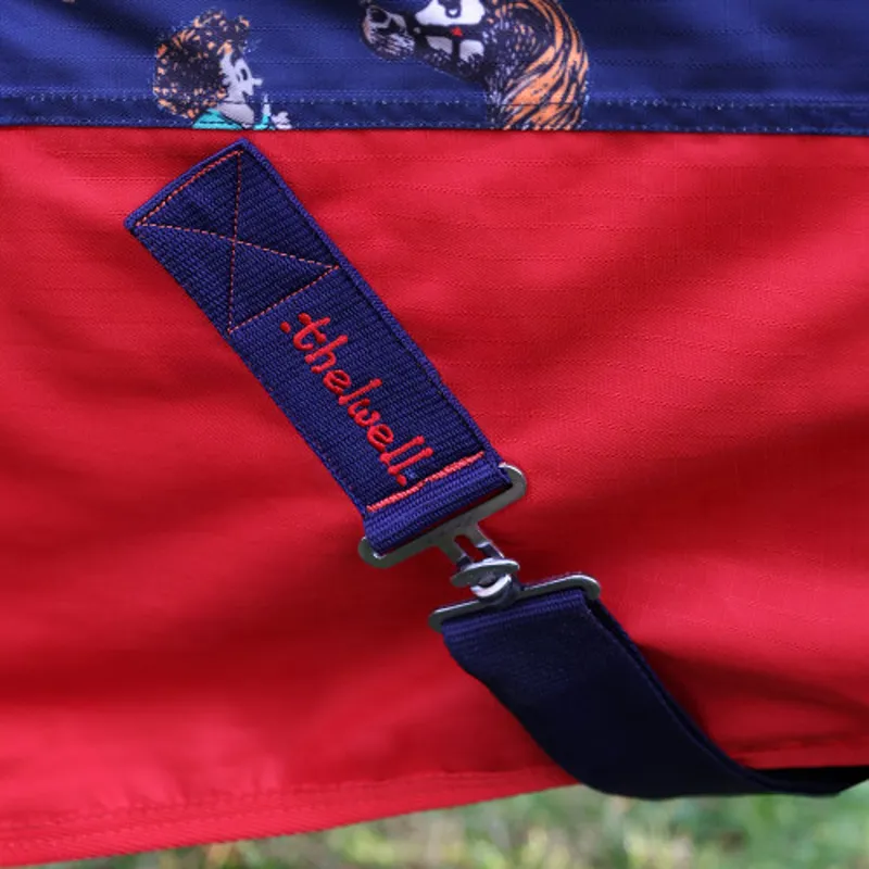 StormX Practice Makes Perfect 0g Turnout Rug in Navy/Red - WEB EXCLUSIVE-2
