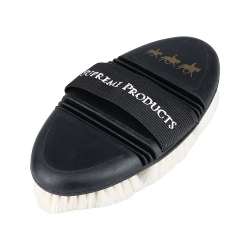 Supreme Products Pro Groom Goat Hair Body Brush in Black 