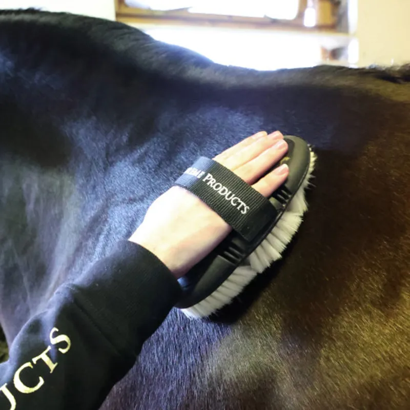 Supreme Products Pro Groom Goat Hair Body Brush in Black -1