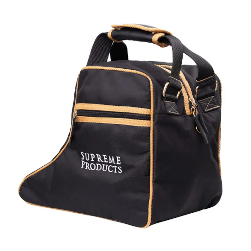 Supreme Products Pro Groom Jodhpur Boot Bag in Black and Gold-2